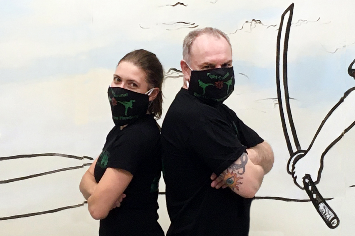 Engagieren sich in der Presse und Öffentlichkeitsarbeit für die Budoabteilung der Sportvereinigung Polizei Hamburg: Anja Steusloff und Andreas Rasche